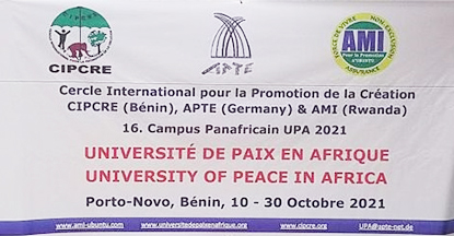 UNIVERSITE DE PAIX EN AFRIQUE16è PROMOTION UPA : Campus 2021 est bien lancé au Bénin